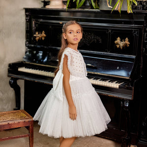 White Tulle Dress – Timeless Elegance & Royal Charm - My Little Thieves