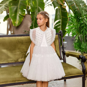 White Tulle Dress – Timeless Elegance & Royal Charm - My Little Thieves