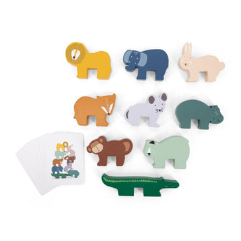 Wooden animal stacking game - My Little Thieves