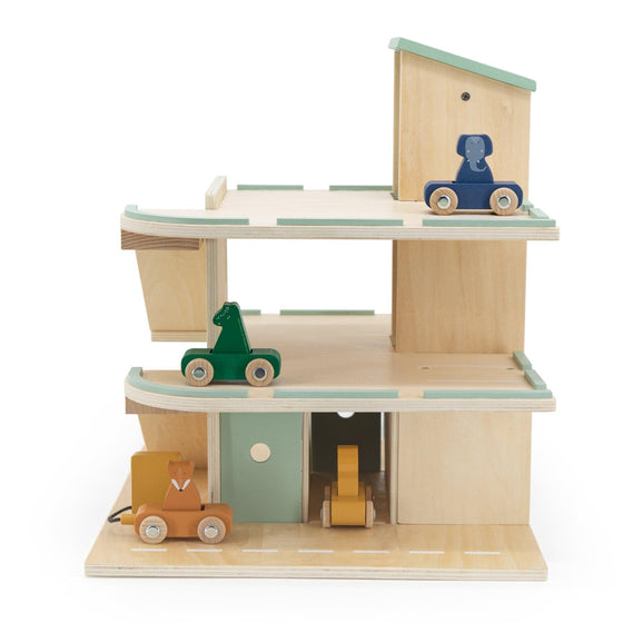 Wooden car park with accessories - My Little Thieves