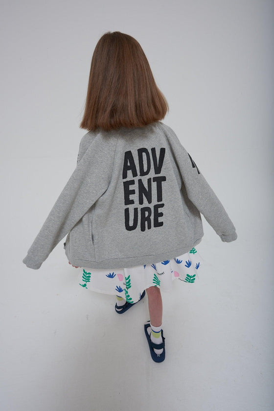 Grey Melange 'Adventure' Zip Jacket - My Little Thieves