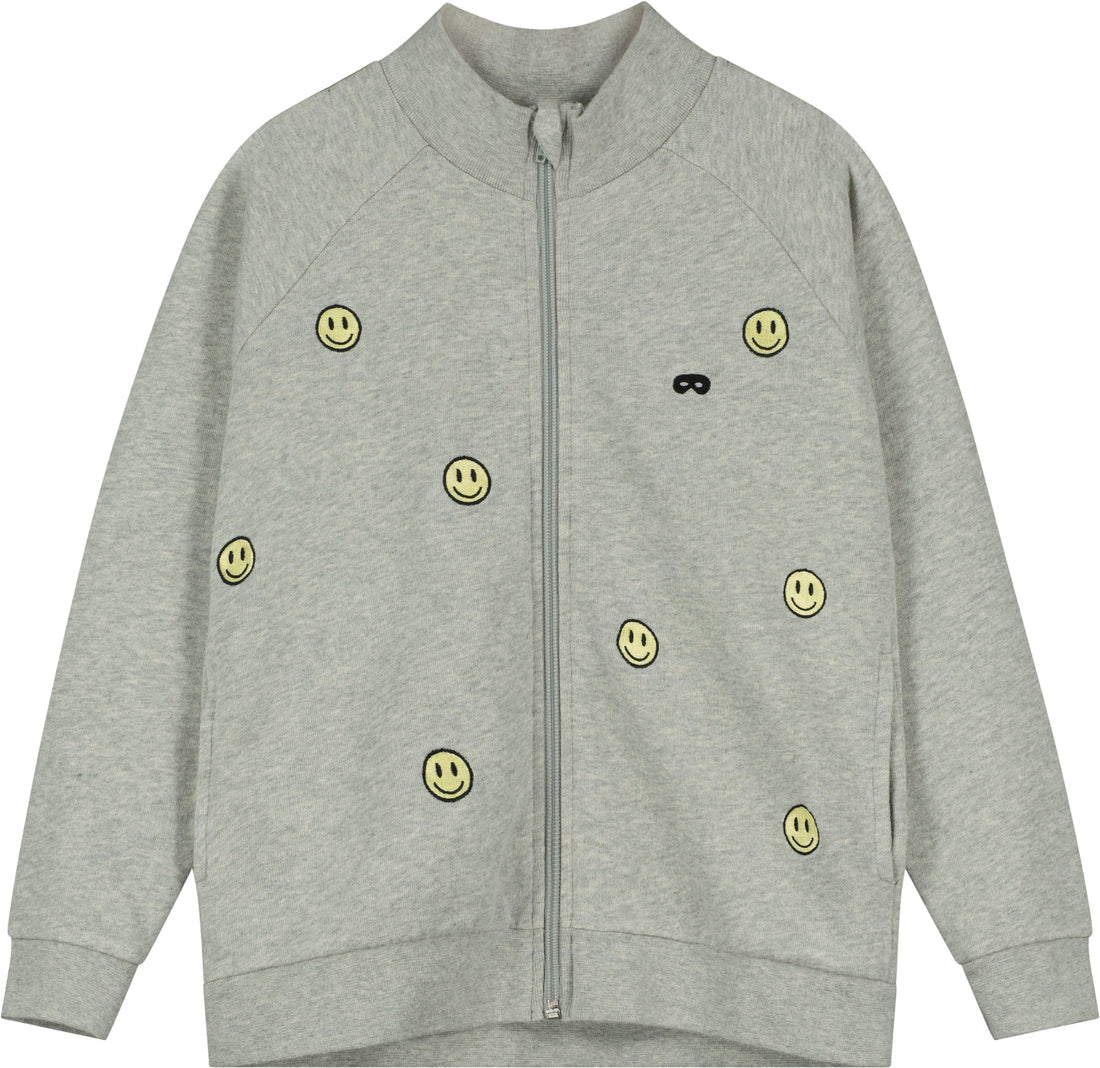  Grey Melange Smile Jacket - My Little Thieves