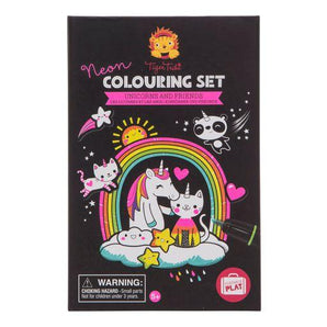 Neon Coloring Set - Unicorns & Friends - My Little Thieves