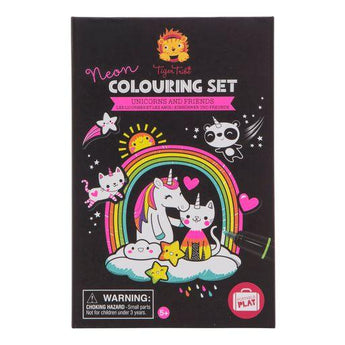 Neon Coloring Set - Unicorns & Friends - My Little Thieves