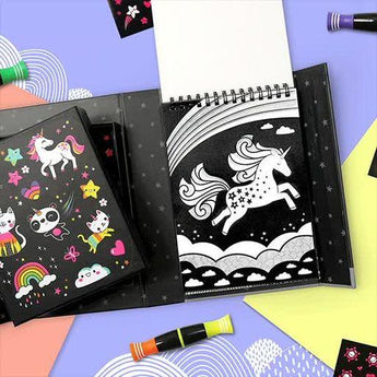 Neon Coloring Set - Unicorns & Friends - My Little Thieves