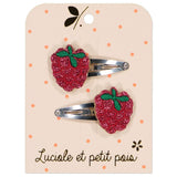 Raspberry Hair Clip (Pair) - My Little Thieves